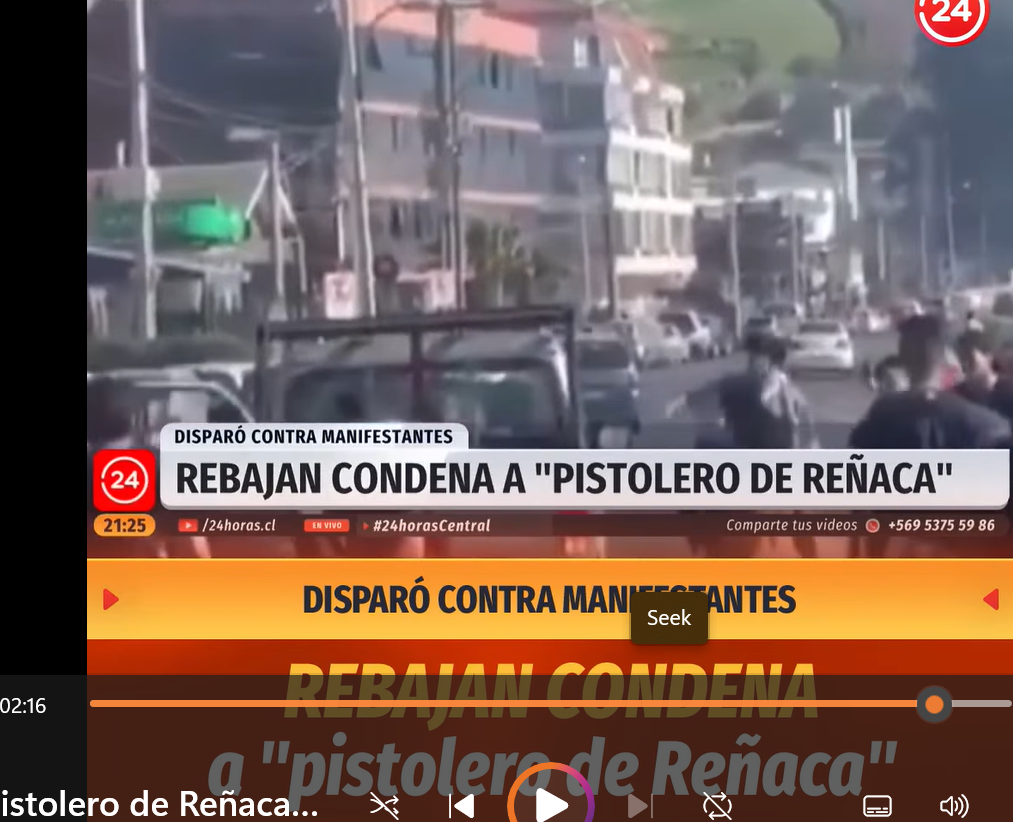 Ahumada no está al lado del pickup (2:16) - Cobin disparando desde dentro cabina